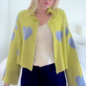 Heart sweater. Thrifted and never worn.